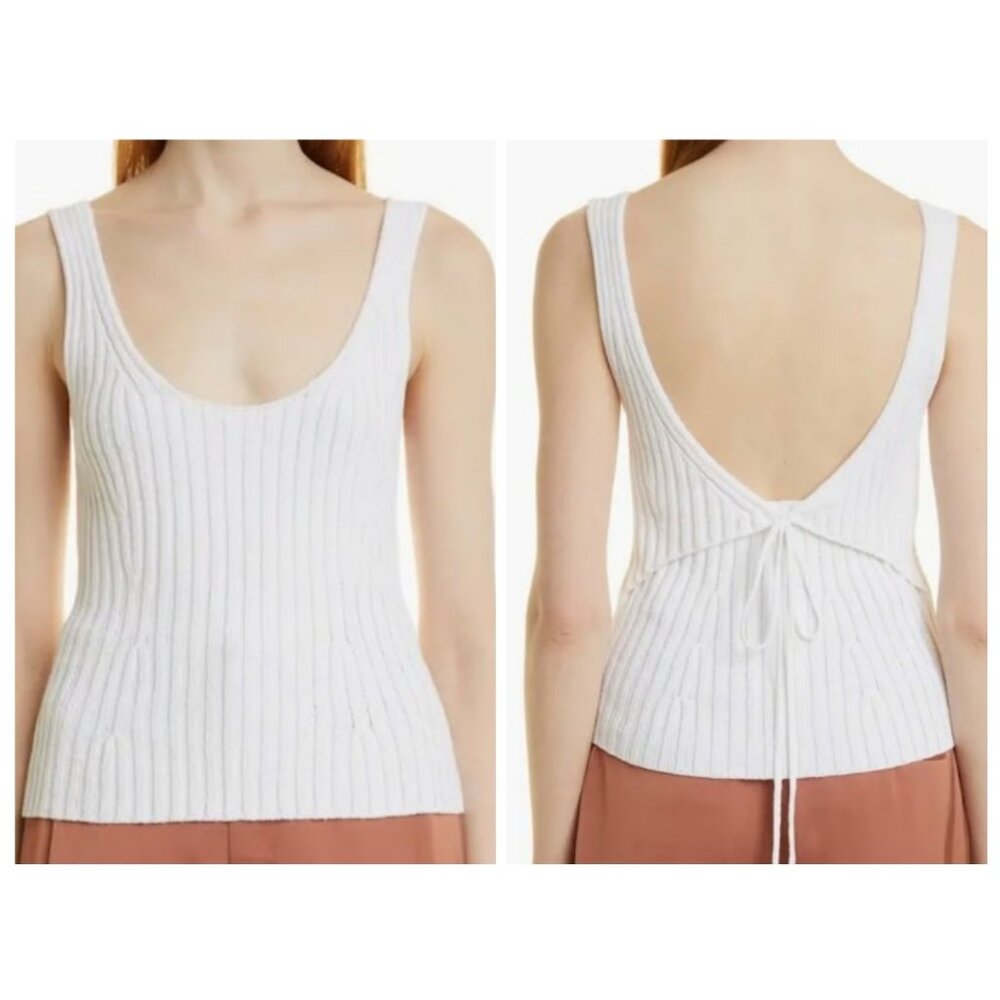 Vince Knit Tie Back Tank  NWT